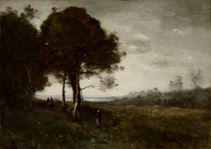 A Torrent at Romagnes by Jean-Baptiste-Camille Corot