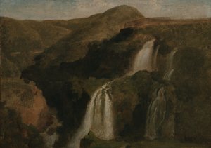 Falls of Tivoli by Jean-Baptiste-Camille Corot