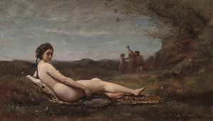 The Repose by Jean-Baptiste-Camille Corot