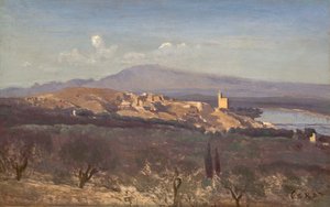Villeneuve-les-Avignon by Jean-Baptiste-Camille Corot