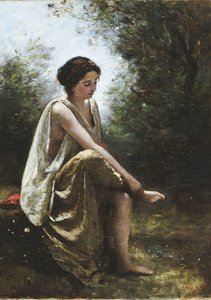 Wounded Eurydice by Jean-Baptiste-Camille Corot