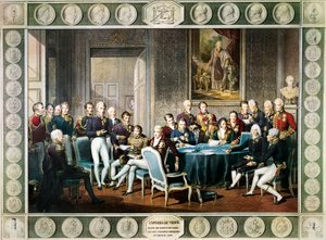 Participants at the Congress of Vienna in 1814-15 by Jean Baptiste (after) Isabey