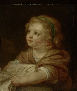 Girl with Music Book by Jean-Baptiste Greuze