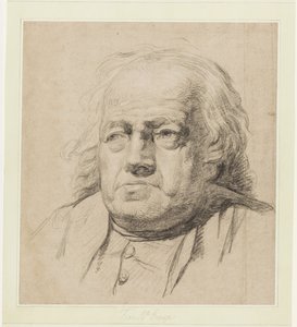 Half-Length Portrait of an Old Man by Jean-Baptiste Greuze