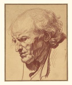 Head of an Old Man by Jean-Baptiste Greuze