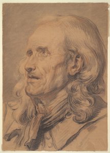 Head of an Old Man, Study for A Marriage Contract by Jean-Baptiste Greuze