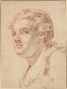 Youth in Three-Quarter Profile to the Left by Jean-Baptiste Greuze
