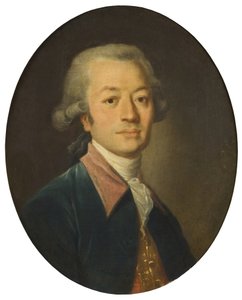 Portrait of a Man in Blue by Jean-Baptiste Greuze