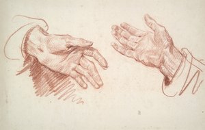 Study of Two Hands by Jean-Baptiste Greuze