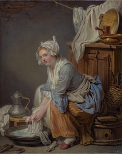 The Laundress by Jean-Baptiste Greuze