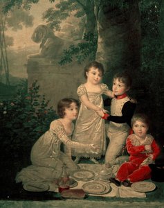 Four children of Joachim Murat and Caroline Bonaparte by Jean Baptiste Isabey