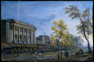 The Italian Theatre in Paris by Jean Baptiste Lallemand