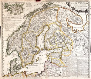 Denmark, Norway, Sweden, Finland, North-West Russia, Estonia, Latvia, Lithuania, North Poland by Jean Baptiste Nolin