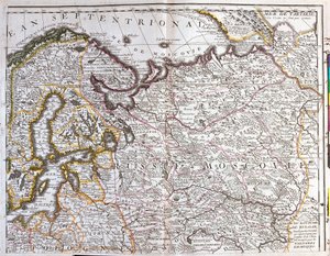 Map of Moscow, the Kingdom of Sweden, the Baltic Provinces and Part of Poland