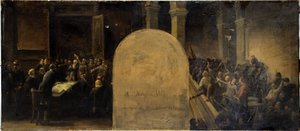 Sketch for the Cabinet of the Prefect of the Hôtel de Ville de Paris: The Invasion of the Hôtel de Ville by the Belleville Battalions