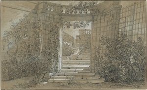Landscape with a Staircase and a Balustrade