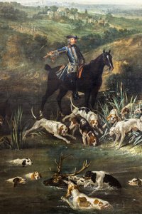 Louis XV Hunting Deer in the Forest of Saint-Germain