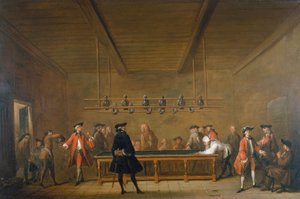 The Billiard Game, ca. 1720 by Jean Baptiste Simeon Chardin