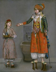 A Lady in Turkish Dress and Her Servant