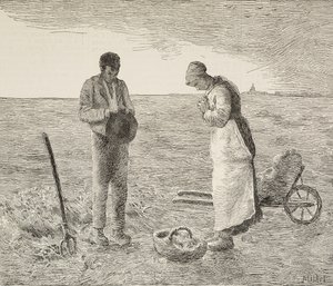 Angelus, Couple of Farmers in Fields