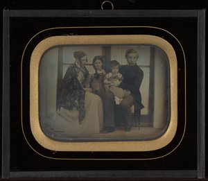 Portrait of the Regny Family at Beaulieu by Jean Gabriel Eynard