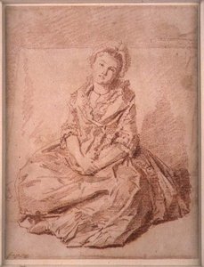 Seated Girl by Jean Honore Fragonard