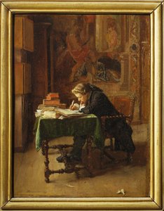 Young Man Working by Jean-Louis Ernest Meissonier