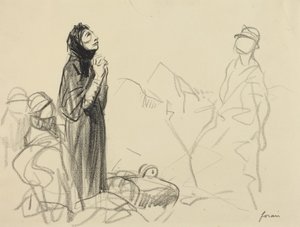 During the Armistice by Jean-Louis Forain