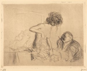 In a Private Room (first plate) by Jean-Louis Forain