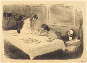 The Private Room (First Plate) by Jean-Louis Forain