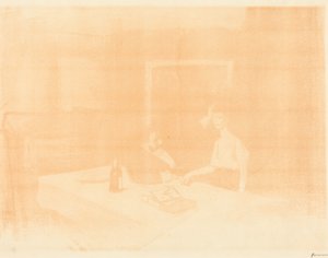 Scene in a Private Room (horizontal plate)