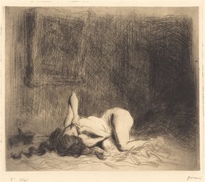 On the Bed by Jean-Louis Forain