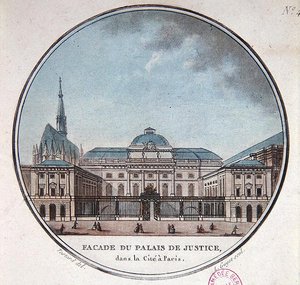 Facade of the Palais de Justice by Jean (after) Testard