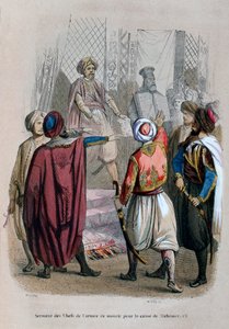 Oath of the Commanders of the Army to Die for the Cause of Mehmet Ali, Egypt, 1805, 1847 by Jean Adolphe Beauce
