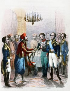 Meeting Between Ibrahim Pacha and Colonel Joseph Anthelme Seve by Jean Adolphe Beauce