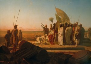 Xerxes at the Hellespont by Jean Adrien Guignet