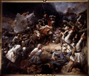 The Battle of Denain on 24 July 1712