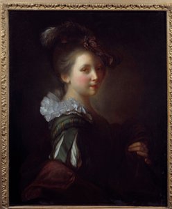 Portrait of Woman. Painting by Jean Alexis Grimou (1680-1740) by Jean Alexis Grimou