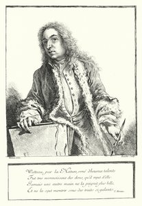 Self-portrait of French artist Antoine Watteau
