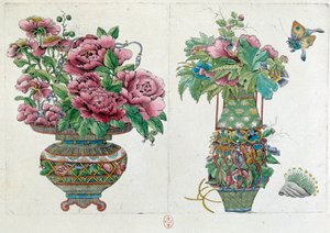 Drawing from a Chinese Vase: Flower Pot