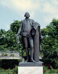 Portrait of George Washington. Sculpture of Jean Antoine Houdon. 18th century. Blearancourt, musee franco-american by Jean Antoine Houdon