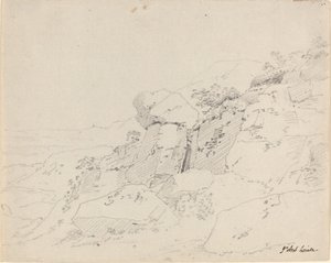 Glacial Boulders at the Edge of a Mountain