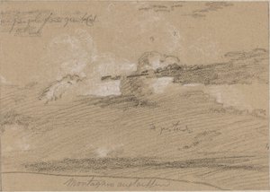 Study of Clouds above the Mountains by Jean Antoine Linck