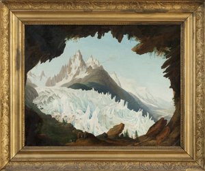 View of the Alps Taken from the Vault Named the Chapeau of the Woods Glacier by Jean Antoine Linck