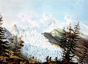 View of the avalanche of the Ice Sea, c.1800