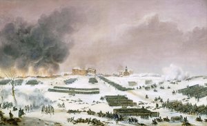 Campaign of Prussia and Poland (1806-1807) - Battle of Eylau, attack of the cemetery 7 February 1807