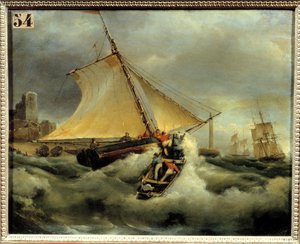 A Bad Time by Jean Antoine Theodore Gudin