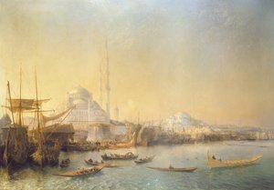 An Extensive View over Constantinople and the Golden Horn, 1840 by Jean Antoine Theodore Gudin