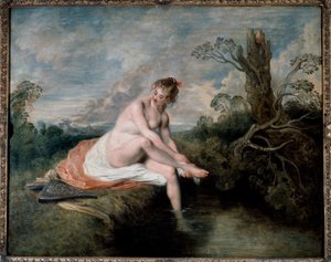 Diane in the Bath by Jean Antoine Watteau