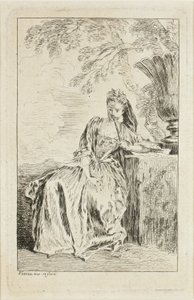 Fashion Figures by Jean Antoine Watteau